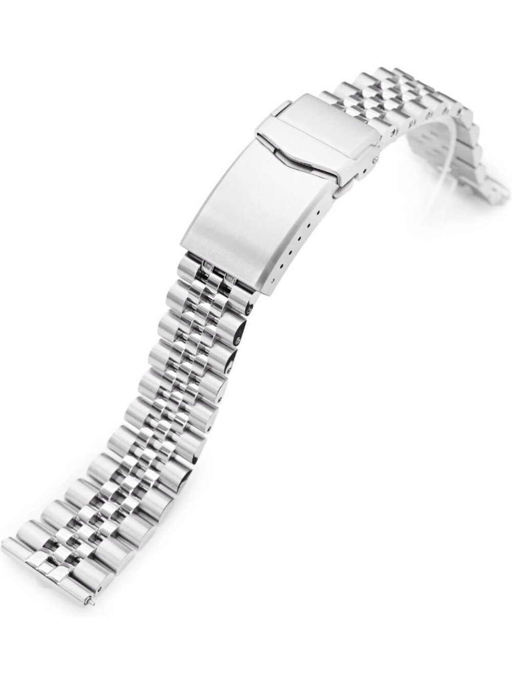 18mm Quick Release Stainless Steel Watch Band, Brushed Finish, Durable & Stylish